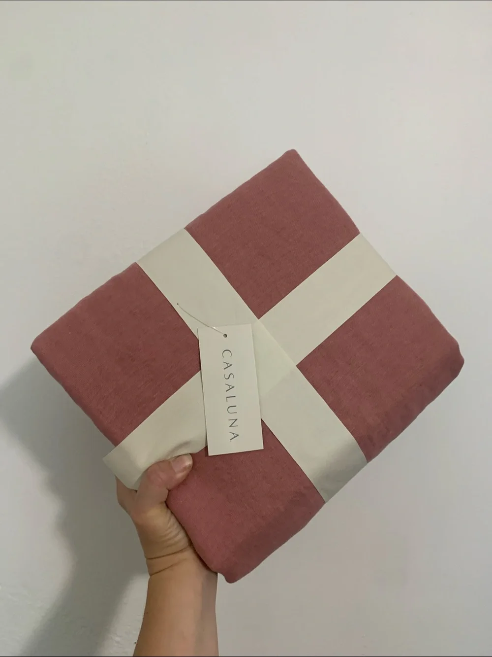 Casaluna Rose Full/Queen Hemp Duvet Cover Set